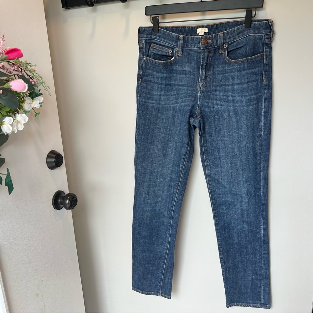 J. Crew Women's Mid Rise Straight Skinny Leg Stretch Jeans - size 30